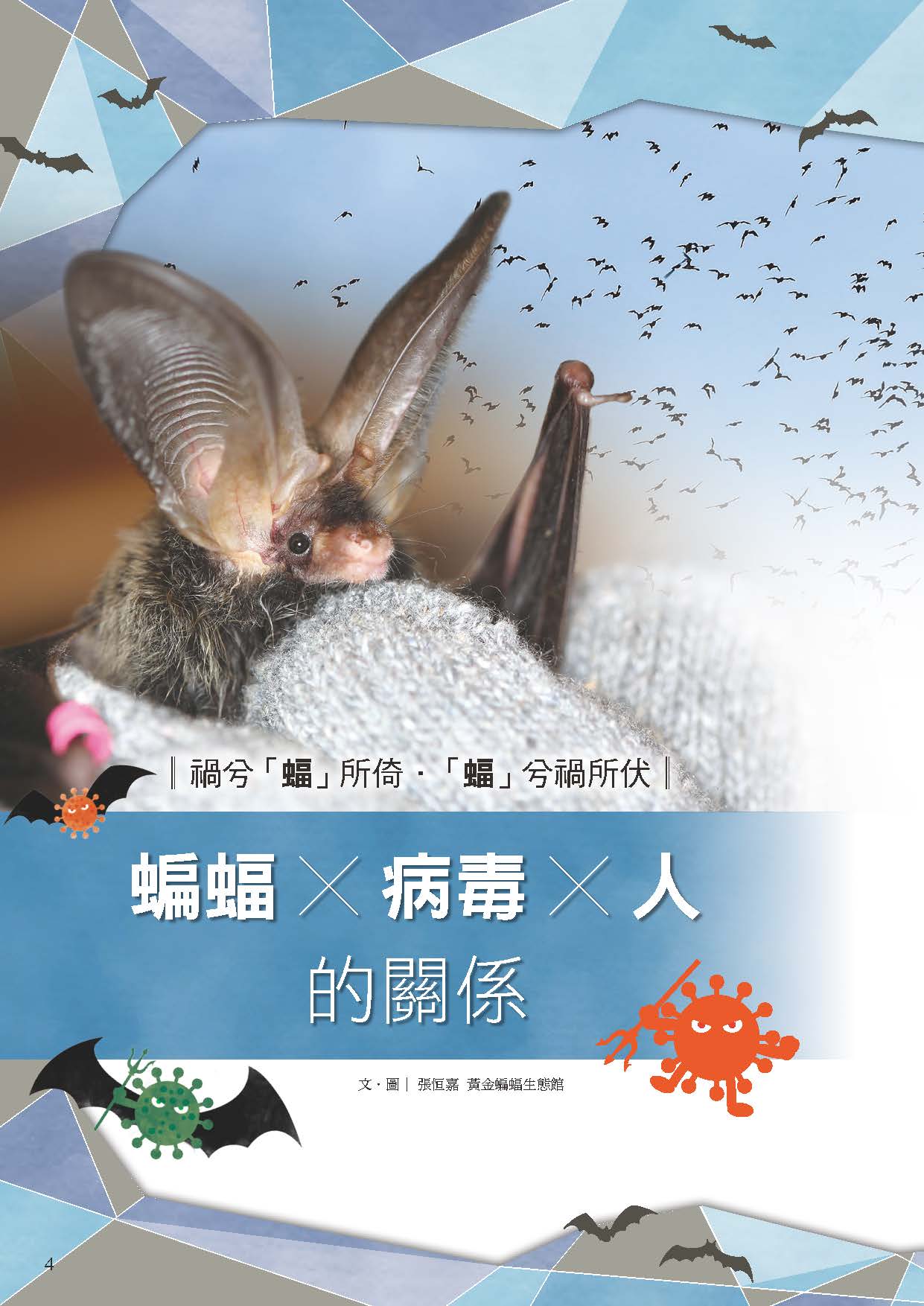 1張恒嘉。2020。蝠兮-蝙蝠病毒與人。動物園雜誌，159期，頁-。 - 複製.jpg