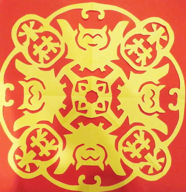 蝙蝠剪紙