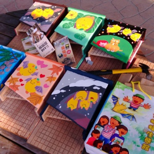 2017年苗栗蓬萊社區的彩繪蝙蝠屋(張恒嘉攝)